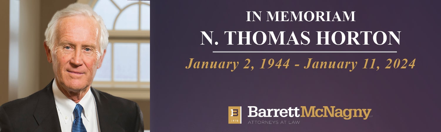 Graphic for In Memorium for Tom Horton