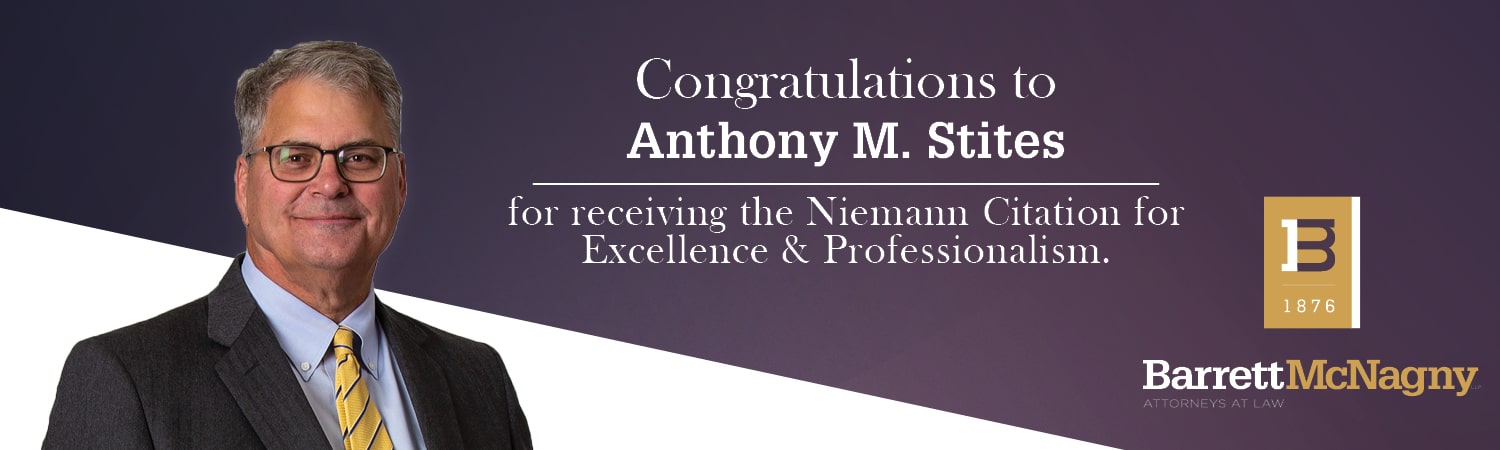 Stites receives Niemann Citation for Excellence & Professionalism