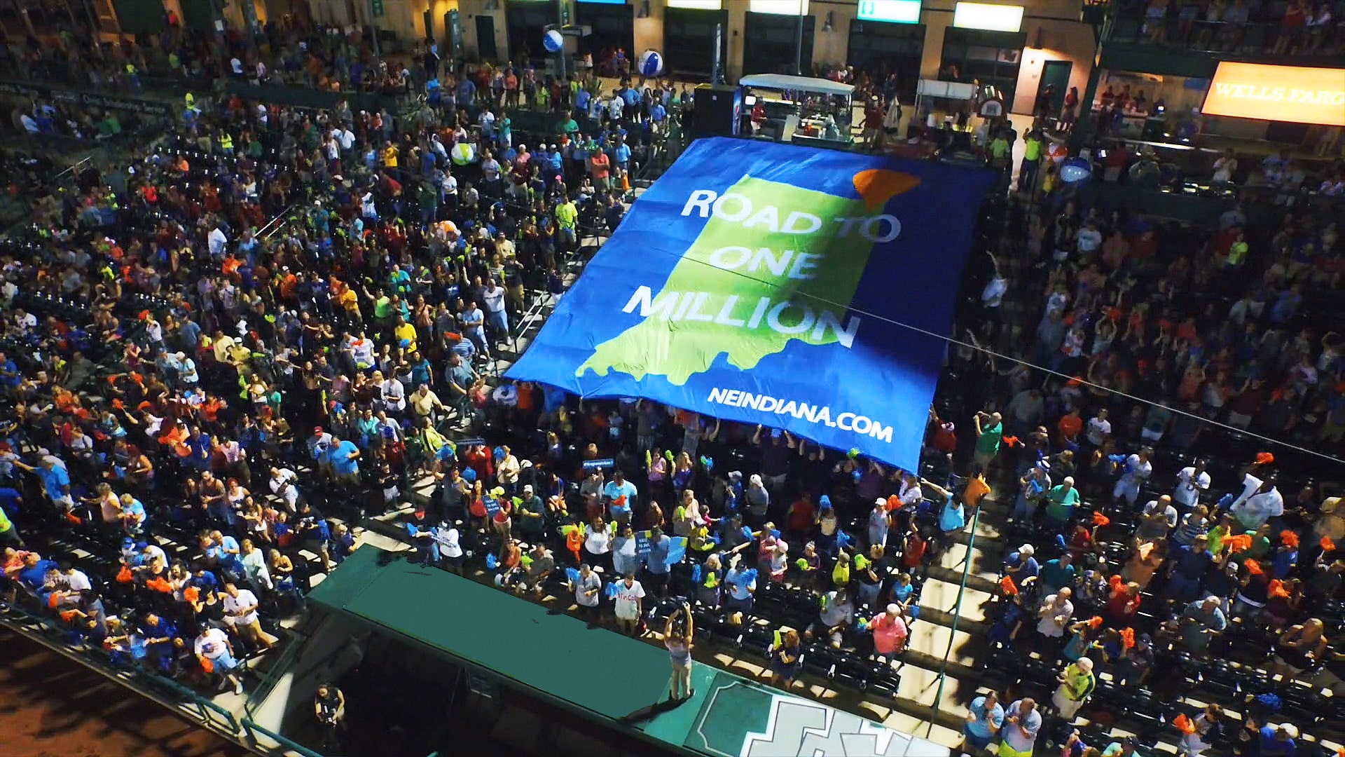 Image of Road to One Million Banner at Parkview Field