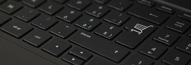 Image of a Keyboard with a Cart Image on the Return Key